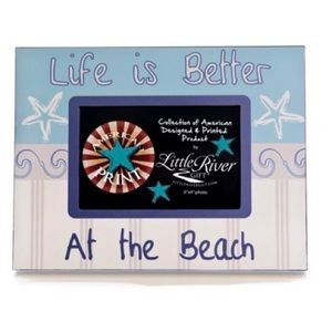 Life is Better at the Beach 6" x 4" Wooden Photo Frame
